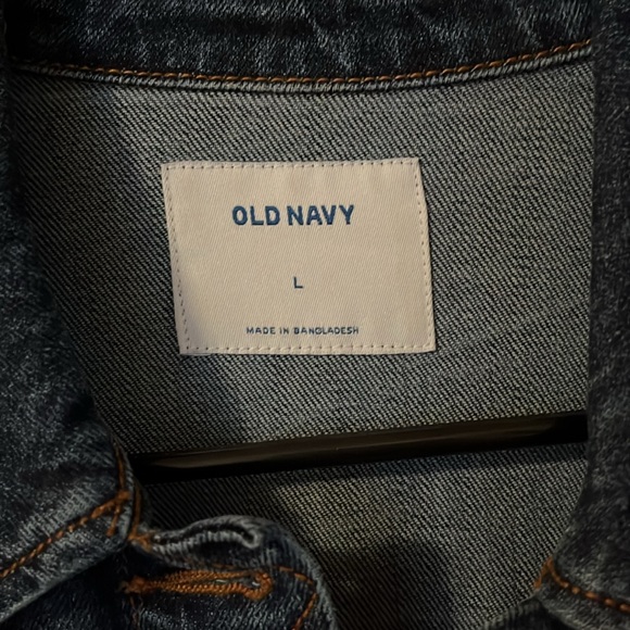 Old Navy Dark Blue Denim Jean Jacket - Picture 3 of 6
